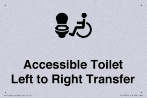 Accessible Toilet with Left to Right Transfer